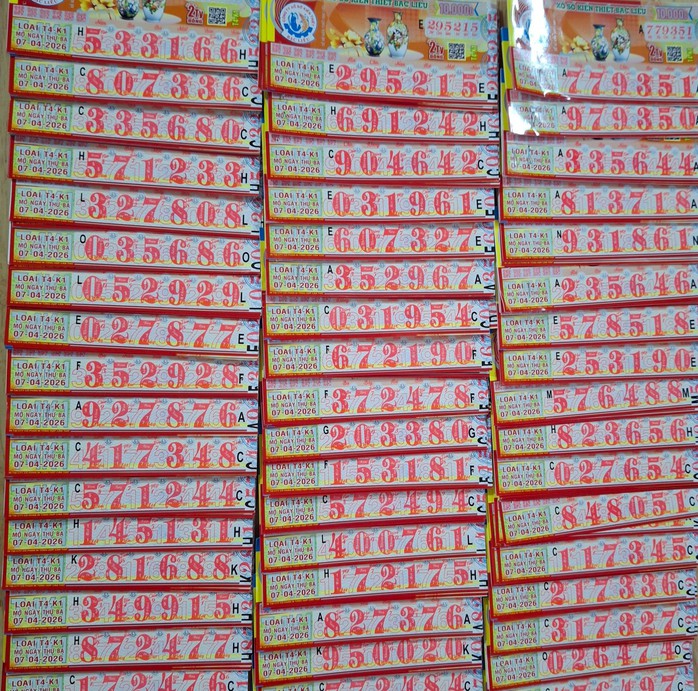 Xổ số miền Nam chiều 7-4 sẽ mở thưởng đối với vé số của 3 đài là Bến Tre, Vũng Tàu và Bạc Liêu. Ảnh: ĐLVS Thần Tài, ĐLVS Trần Anh