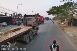 Cô gái thoát chết thần kỳ sau khi bị container kéo lê hàng trăm mét