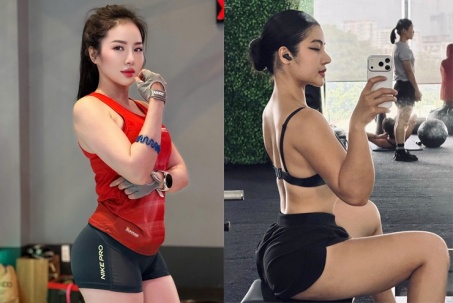 Mỹ nhân làng chạy Loan Barbie rèn thể lực, hot girl gymer khoe vòng ba 105 cm