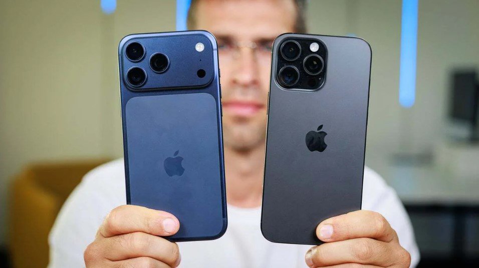 iPhone 17 Pro Max và iPhone&nbsp;16 Pro Max.