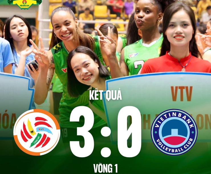 Các cô gái Long An thắng áp đảo đội bóng ngân hàng ở trận ra quân