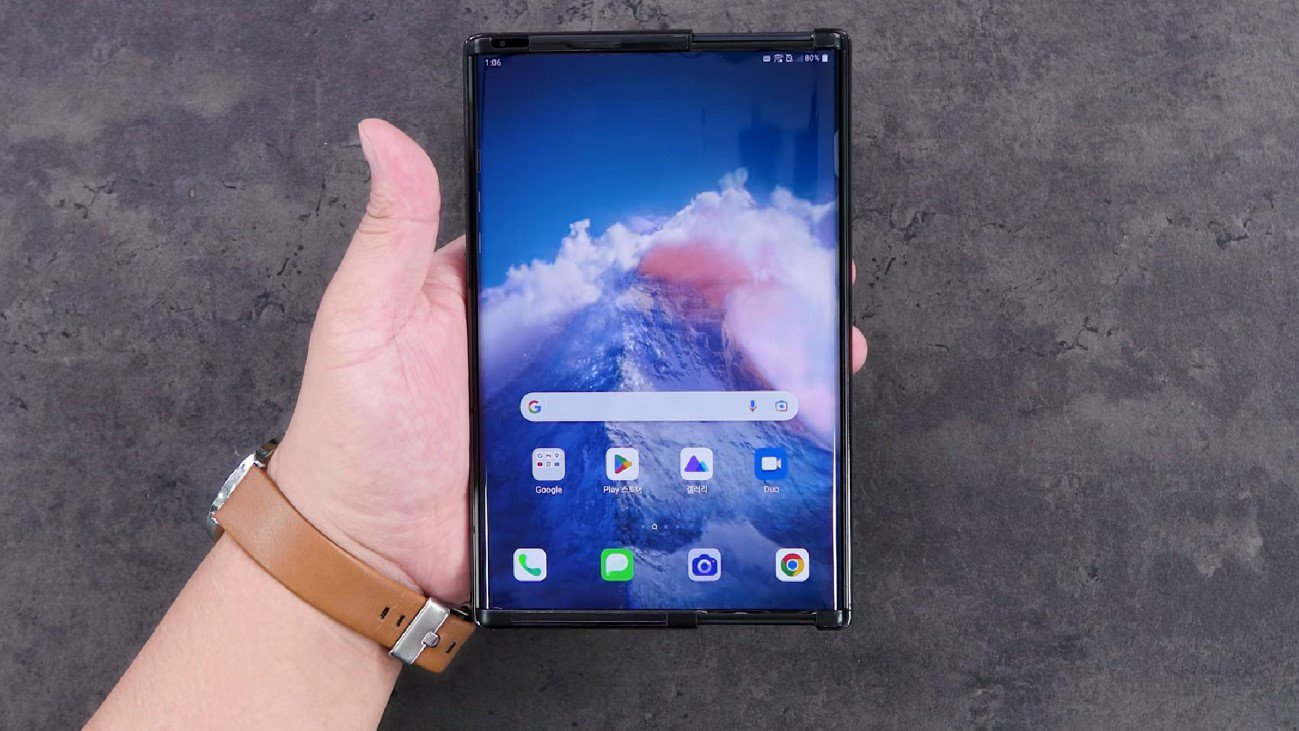 Smartphone màn hình cuộn -&nbsp;LG Rollable.