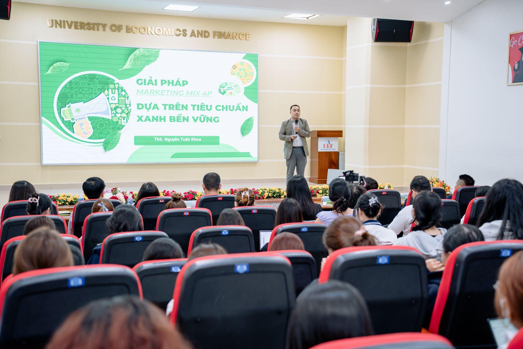 Workshop “Giải pháp tối ưu hóa Marketing Mix 4P dựa trên tiêu chuẩn xanh bền vững” mang đến góc nhìn thực tiễn về chiến lược Marketing xanh.