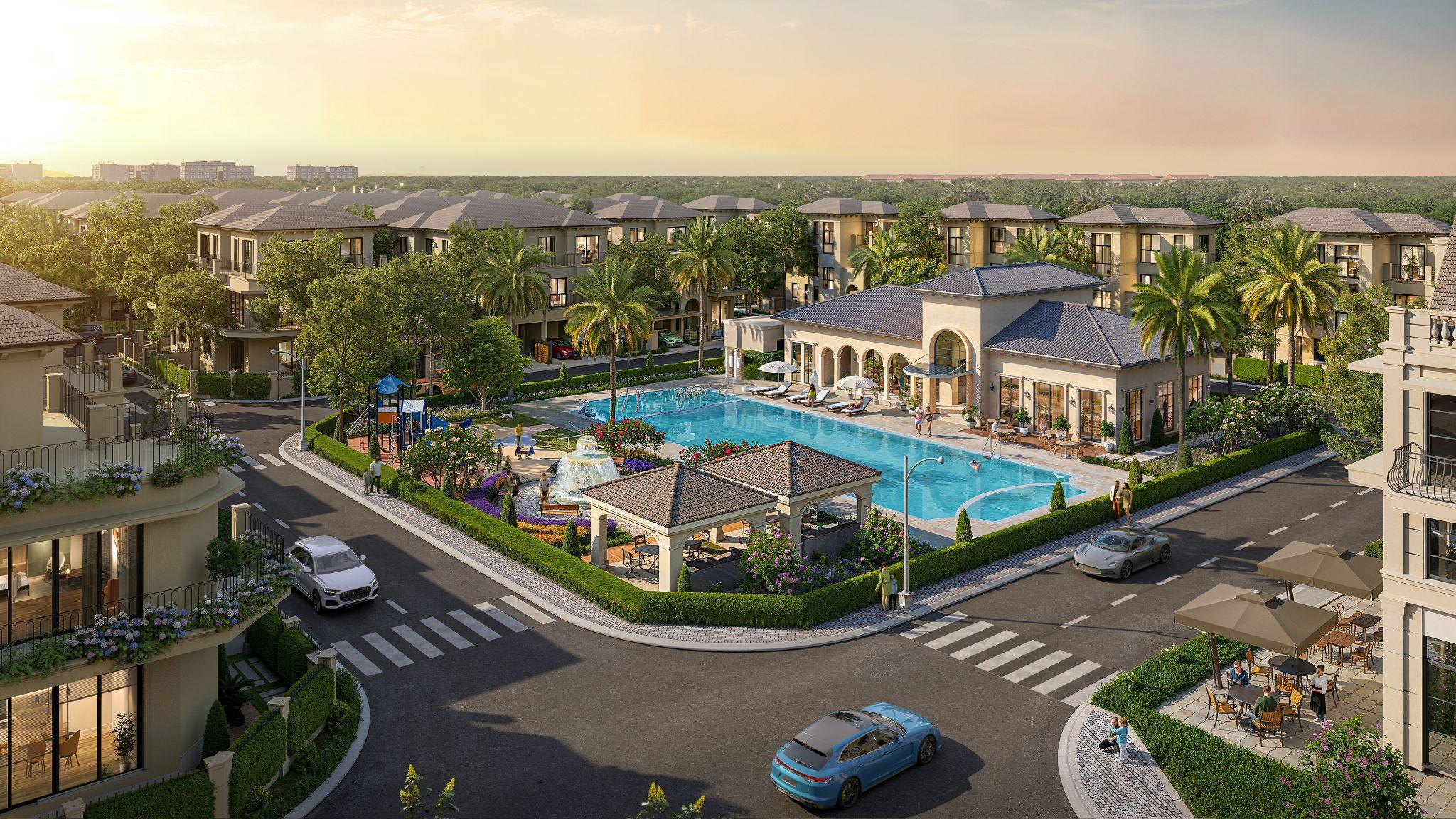 Hệ tiện ích compound khép kín cho trải nghiệm nghỉ dưỡng tại gia