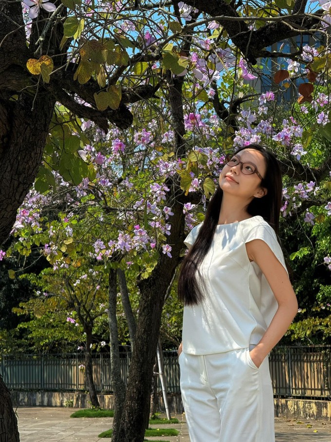 Vũ Mỹ Ngân ở đời thường.