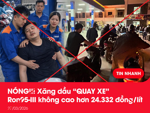 Nội dung đăng tải sai sự thật. Ảnh: Công an TP Hà Nội.