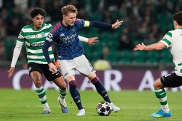 Video bóng đá Sporting Lisbon - Arsenal: Đỉnh cao thay người, vỡ òa phút 90+1 (Cúp C1)