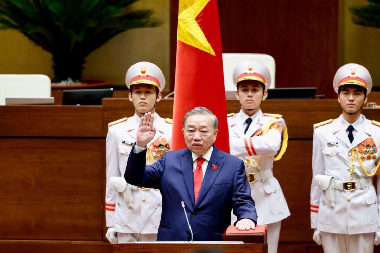 Tổng Bí thư Tô Lâm tuyên thệ nhậm chức Chủ tịch nước CHXHCN Việt Nam nhiệm kỳ 2026 -2031.