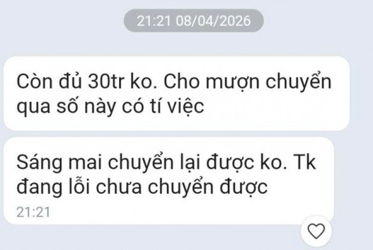Zalo một giám đốc sở ở Cà Mau bị hack, nhắn tin mượn tiền nhiều người