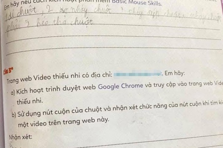 Sách bài tập Tin học lớp 3 chứa link website ‘đen’: Công an vào cuộc làm rõ