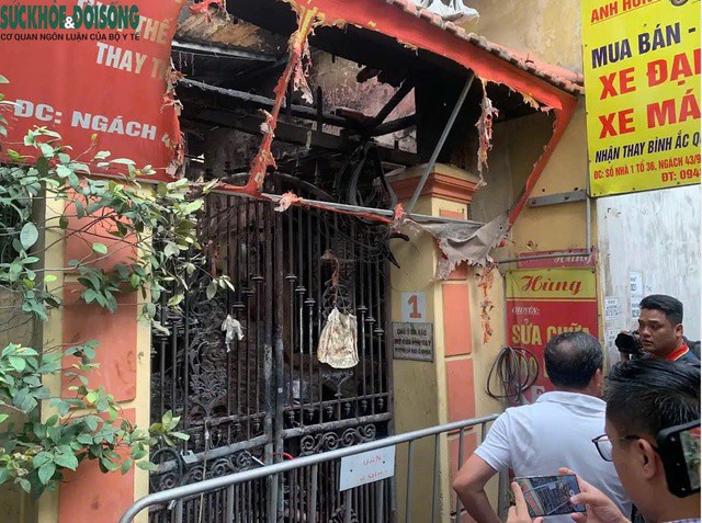 Hiện trường vụ cháy.