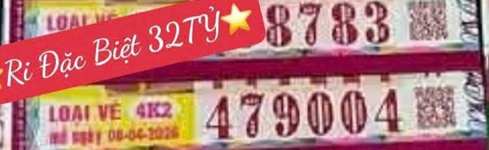 Giải độc đắc của vé số Đồng Nai trúng tại tỉnh Vĩnh Long. Ảnh: ĐLVS Trần Anh