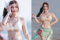 Phát sốt với mỹ nhân "trắng như ngọc", mặc bikini nhảy múa và đua tài giải chạy