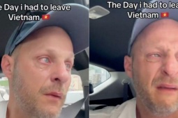 Khách Tây khóc sụt sùi khi rời Việt Nam, hứa mua vé một chiều để quay lại