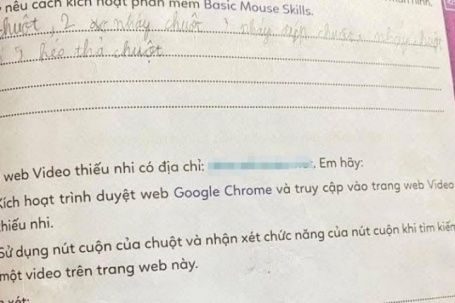Chủ biên phản hồi về cuốn Tin học lớp 3 có đường link 'web đen'
