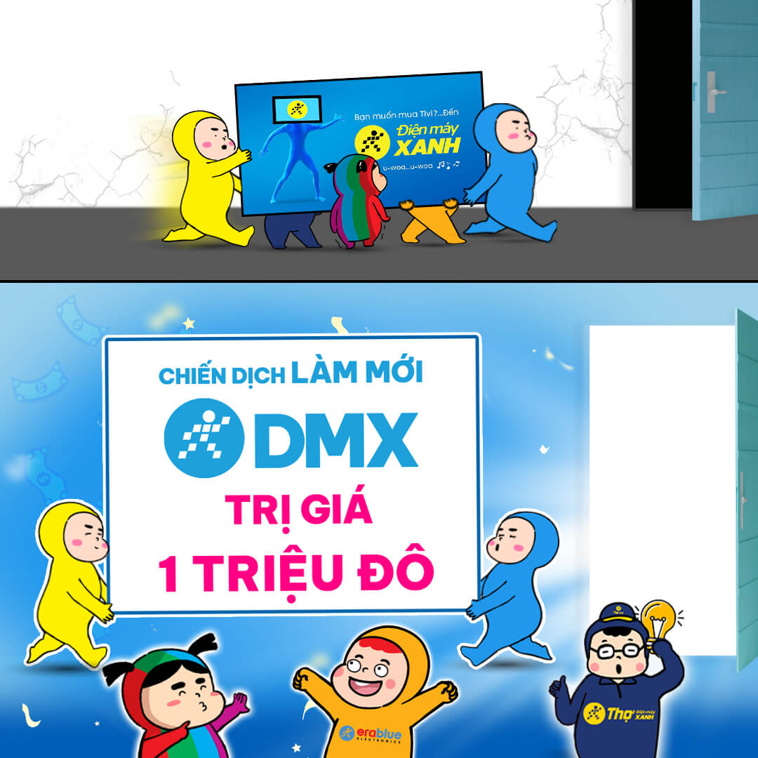 Cuộc thi "The Next DMX" là lời mời gọi cộng đồng cùng sáng tạo nên một diện mạo mới, tiếp nối quảng cáo “Người Xanh” gây bão một thời