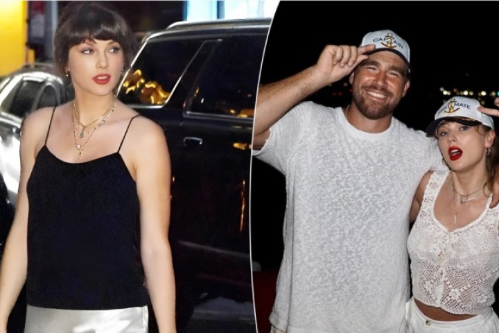 Taylor Swift diện váy phong cách cô dâu dạo phố