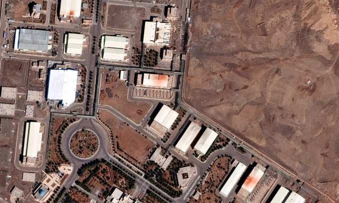 Cơ sở hạt nhân Natanz của Iran trong ảnh vệ tinh chụp ngày 1/3. Ảnh: AP