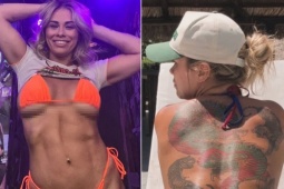 Kiều nữ UFC "khỏa thân" tắm nắng, ngỡ ngàng với diện mạo mới