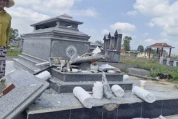 Công an điều tra vụ việc mộ mẹ Việt Nam anh hùng bị đập phá