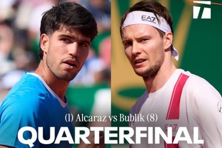 Trực tiếp tennis Alcaraz - Bublik: Khó cản "Tiểu Nadal" (Monte Carlo Masters)