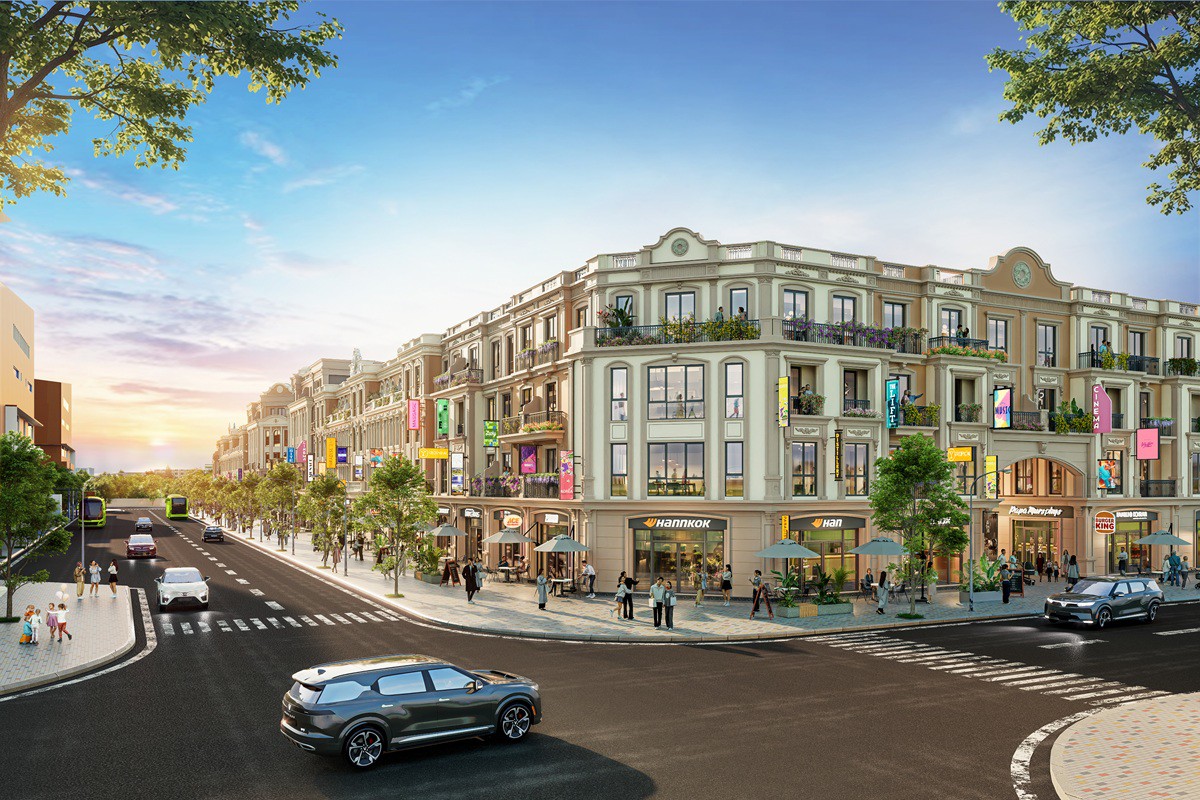 Không gian thương mại tại Vincom Collection Bazaar được quy hoạch thành các “Phố Hàng 2.0”