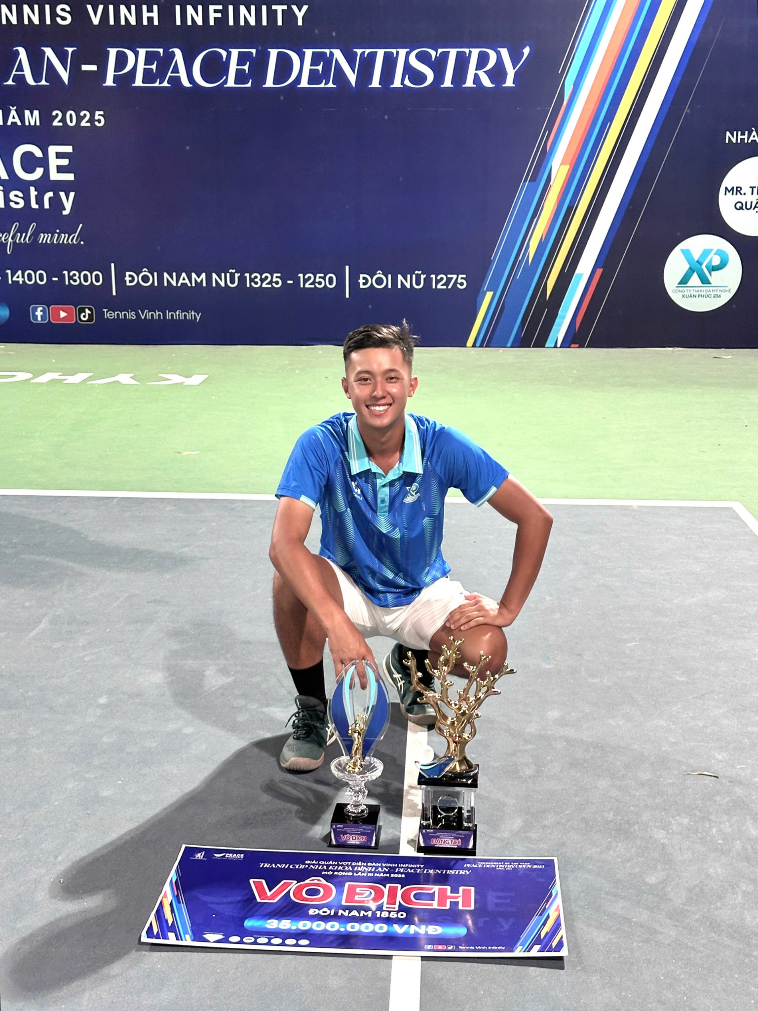 Từ Lê Khánh Duy gặt hái được nhiều danh hiệu khi còn chơi tennis.