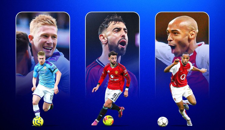Bruno Fernandes hướng tới kỷ lục kiến tạo 1 mùa (20 kiến tạo) do De Bruyne, Henry nắm giữ