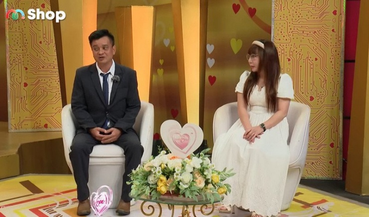 Vợ chồng chị Tuyết trên sóng Vợ chồng son. Ảnh cắt từ clip 