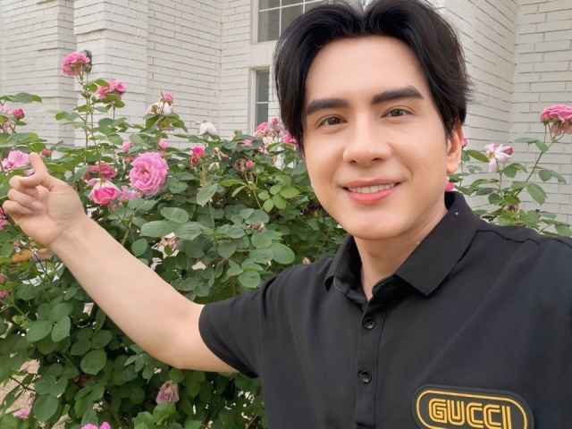 Hàng chục khóm hồng khoe sắc trong biệt thự của Đan Trường ở Mỹ