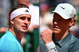 Bán kết tennis đỉnh cao Monte Carlo: Sinner đấu Zverev, Alcaraz giải mã "ngựa ô"