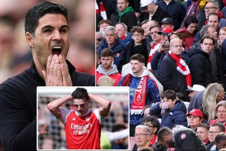 Arteta thừa nhận bị "đấm đau", fan Arsenal la ó đòi sa thải để mời Alonso