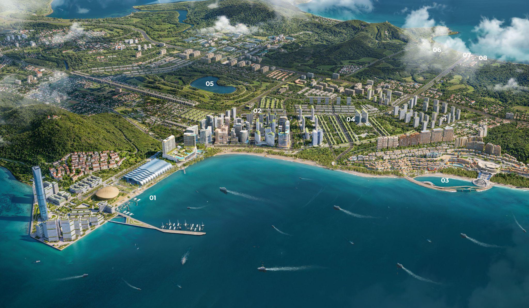 Phối cảnh siêu đô thị biển Phú Quốc, biểu tượng tự cường và phát triển của Việt Nam.