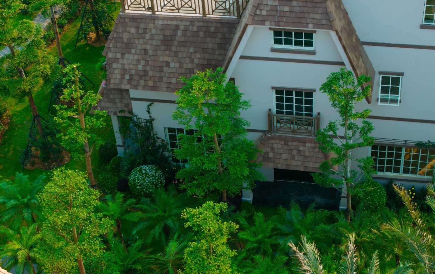 Không gian xanh bao trùm The Grand Island. Ảnh: Thanh Sơn