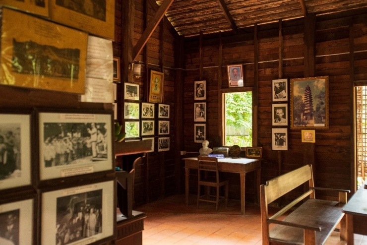 Đài tưởng niệm Chủ tịch Hồ Chí Minh ở Nakhon Phanom (Ảnh: TAT)