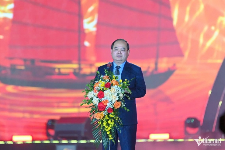 Ông Quản Minh Cường, Bí thư Tỉnh ủy Quảng Ninh phát biểu tại lễ khai mạc.&nbsp;