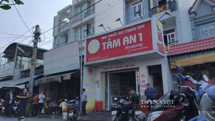 Ngôi nhà bị cháy (biển màu đỏ). Ảnh: CH