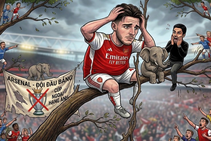 "Chú voi" Arsenal sắp rơi khỏi ngọn cây, đếm ngày dâng chức vô địch Ngoại hạng Anh