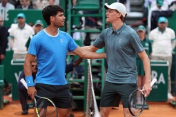 Video tennis Alcaraz - Sinner: Sai lầm loạt tie-break (CK Monte Carlo)