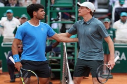 Video tennis Alcaraz - Sinner: 2 lần ngược dòng, bản lĩnh tân vương (CK Monte Carlo)
