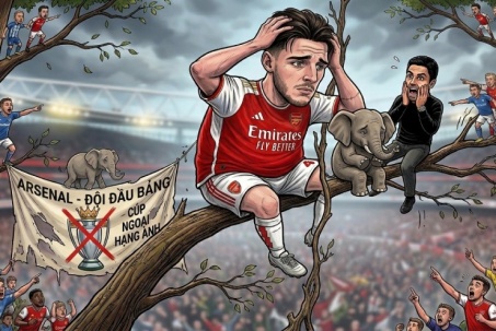"Chú voi" Arsenal sắp rơi khỏi ngọn cây, đếm ngày dâng chức vô địch Ngoại hạng Anh
