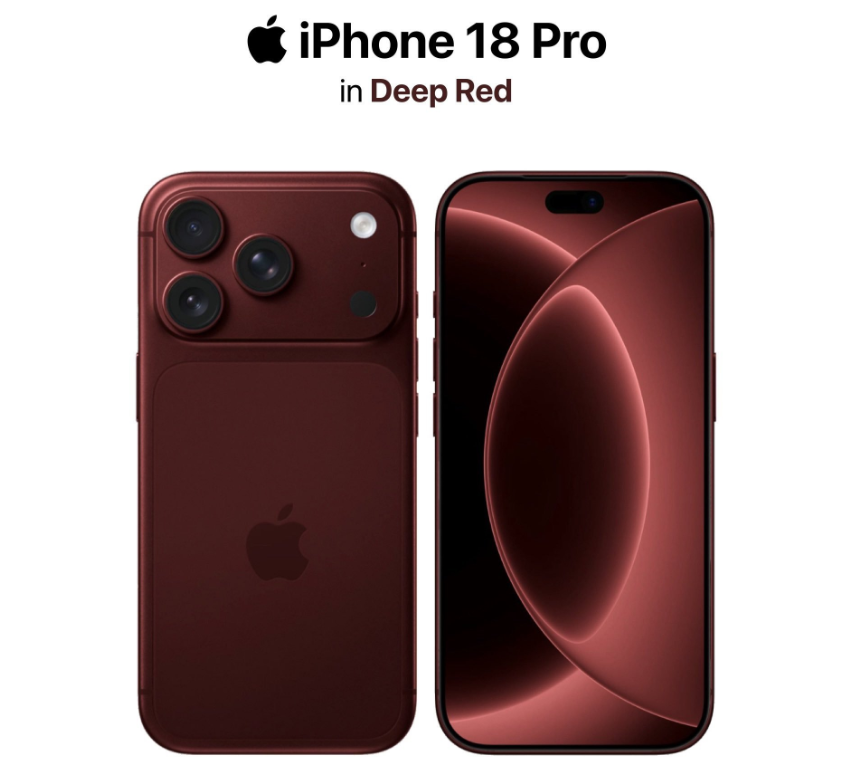 iPhone 18 Pro sẽ có màu đỏ đậm.
