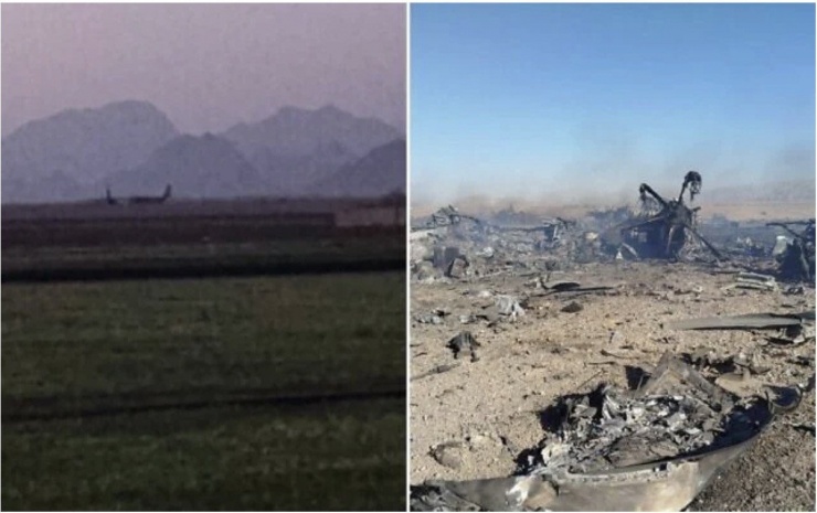 Máy bay F-15E Mỹ bị bắn rơi ở Iran. Ảnh: SEPA