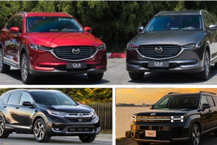 Hyundai Santa Fe, Mazda CX-8 và Honda CR-V: 7 chỗ đang bị “lạm dụng”?