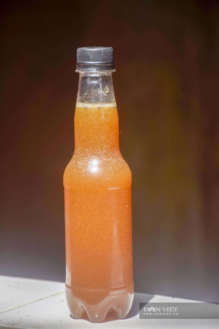 Người nuôi ong dú trong ống tre ở xã Trần Văn Thời, tỉnh Cà Mau cho biết mỗi lít mật ong dú được bán với giá từ 1,5 đến 2 triệu đồng - dù giá rất cao nhưng không đủ nguồn hàng để cung ứng cho khách hàng, có bao nhiêu bán cũng hết. Ảnh: Vũ Linh