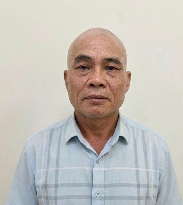 Hoàng Xuân Khoát tại cơ quan công an. Ảnh: Công an cung cấp