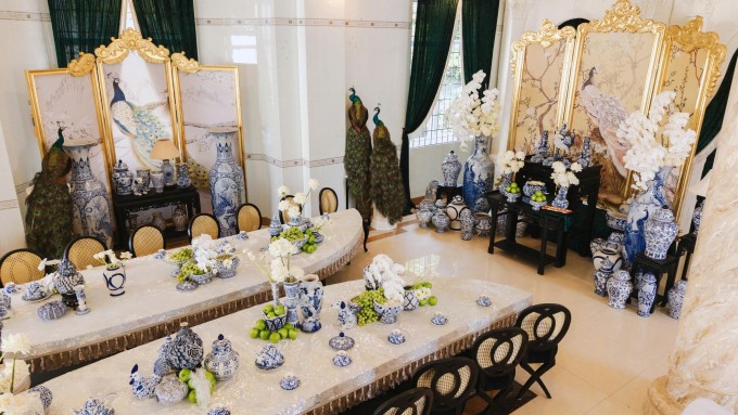 Đám cưới 'công tử Bạc Liêu' chi nửa tỷ đồng, phủ kín gốm sứ, tranh khảm vàng - 7