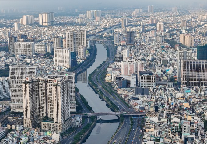 Bất động sản khu trung tâm TP HCM với các cao ốc, chung cư, dự án. Ảnh: Quỳnh Trần