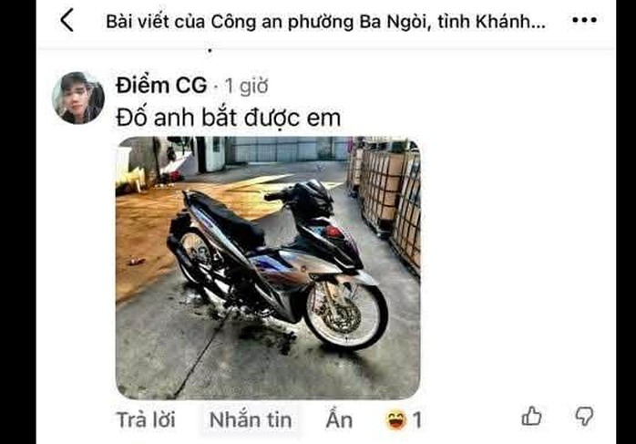 Thanh niên đưa hình xe độ chế và có lời thách thức "đố anh bắt được em" trên mạng xã hội