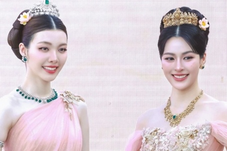 Hai nữ thần Songkran được khen 'đẹp như bước ra từ truyện tranh'